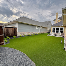 Backyard-Redesign-with-Artificial-Turf-Putting-Green-Landscape-Rock-Installation-in-McKinney-TX 9